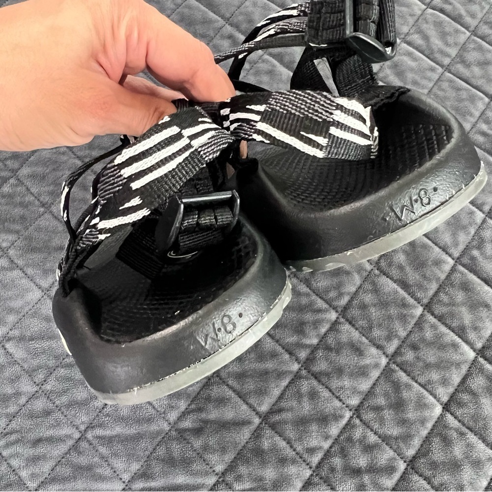 Chaco Strappy Sandals ZX/3 Classic Womens 8 Black Hiking Sport Shoes - Picture 4 of 10